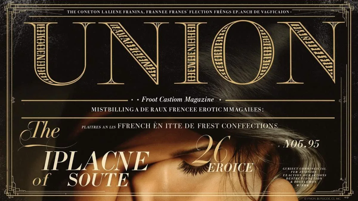 Couverture vintage du magazine Union, un incontournable de la presse érotique française