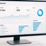 Interface du tableau de bord Trackr.fr Tech affichant des statistiques de productivité numérique