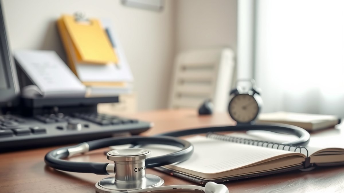 Bureau médical épuré symbolisant la consultation pour explorer les causes de la fatigue