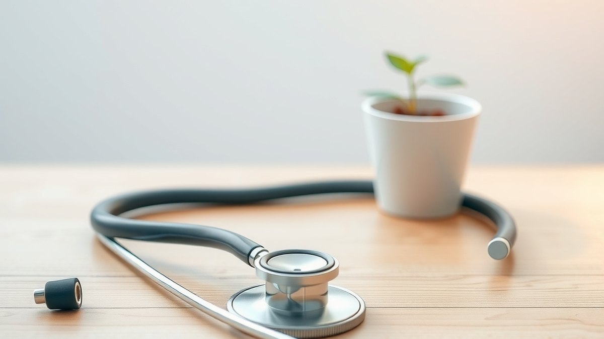 Stéthoscope symbolisant l'examen médical d'un sifflement respiratoire