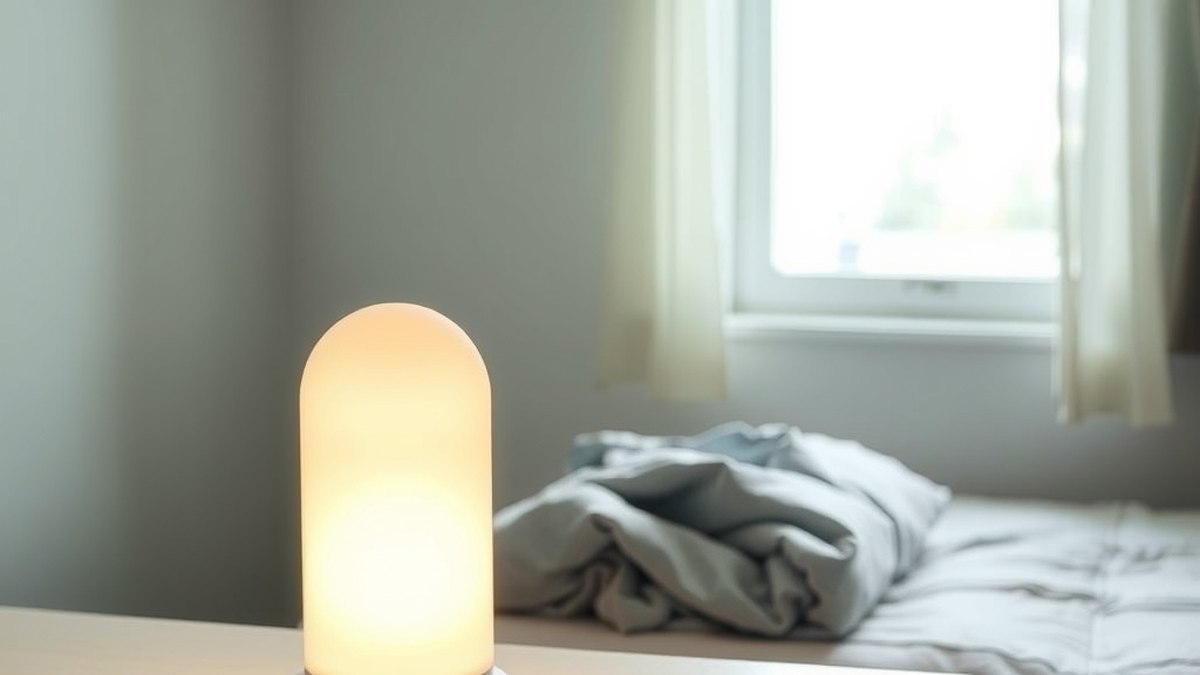 Lampe de luminothérapie et couverture lestée pour favoriser le sommeil